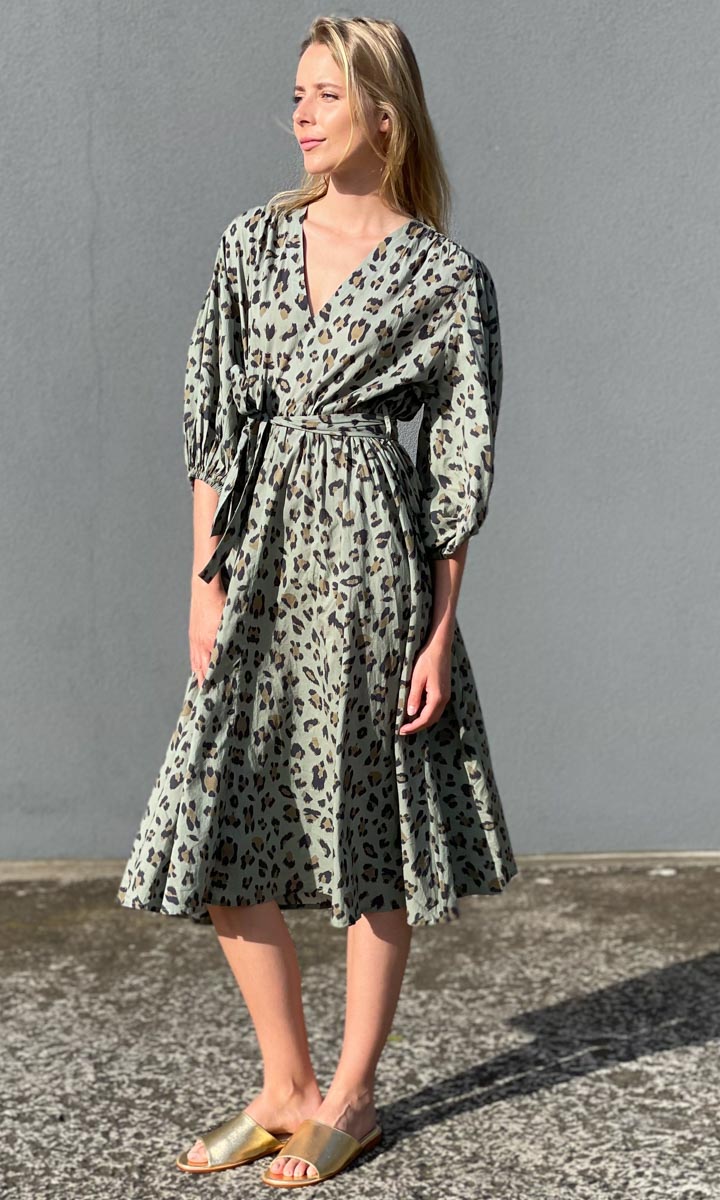 Hoss Amrita Green Animal Print Dress, 5/16 | Hoss Boutique Women's Clothing Hoss Amrita Green Animal Print Dress, 5/16 | Hoss Boutique Women's Clothing