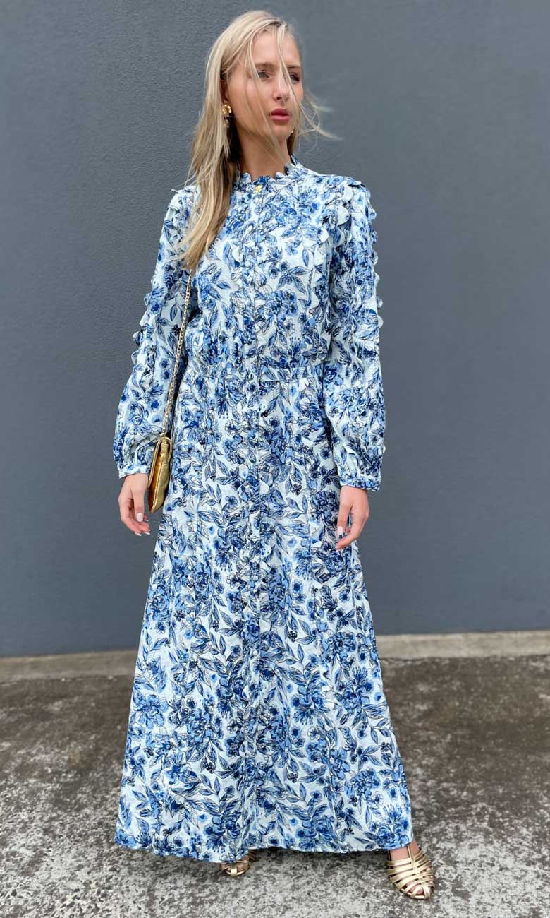 Fabienne Chapot Scallop Maxi Dress