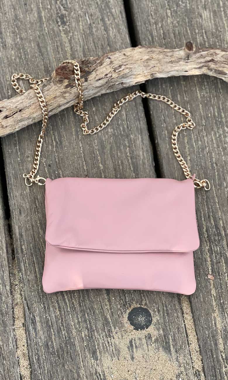 Hoss Salmon Pink Leather  Emily Bag