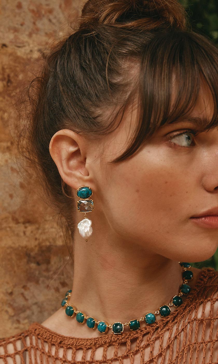Christie Nicolaides Amaia Earrings - Blue