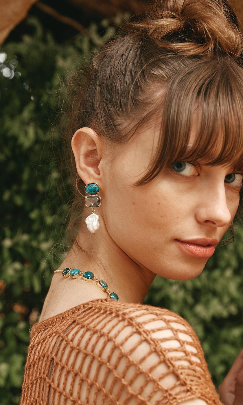 Christie Nicolaides Amaia Earrings - Blue