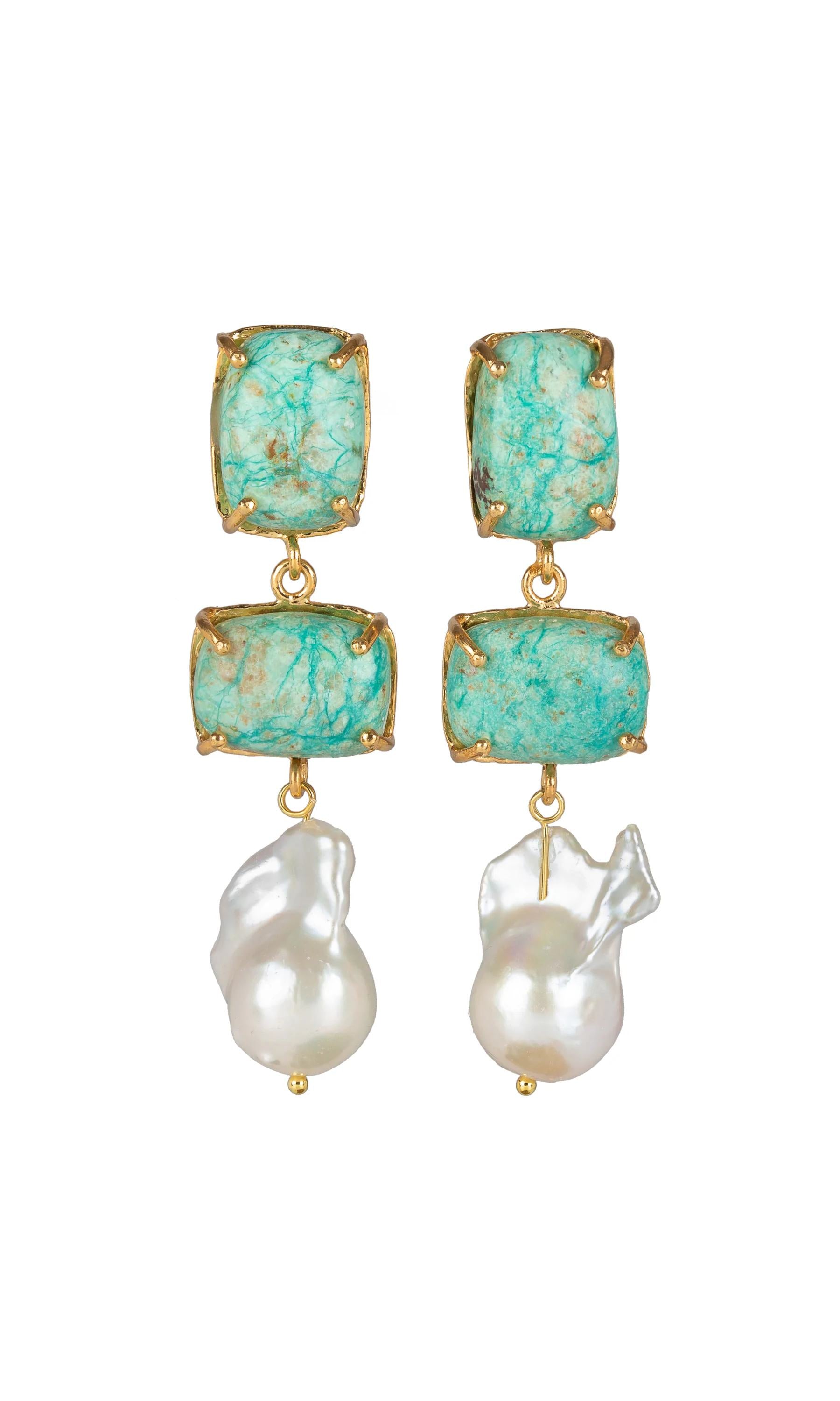 Christie Nicolaides Loren Earrings - Turquoise