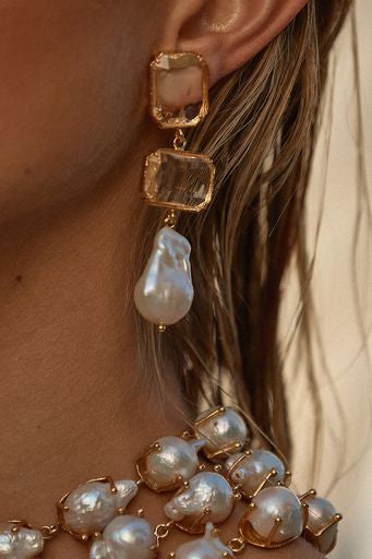 Christie Nicolaides Daphne Earrings - Clear